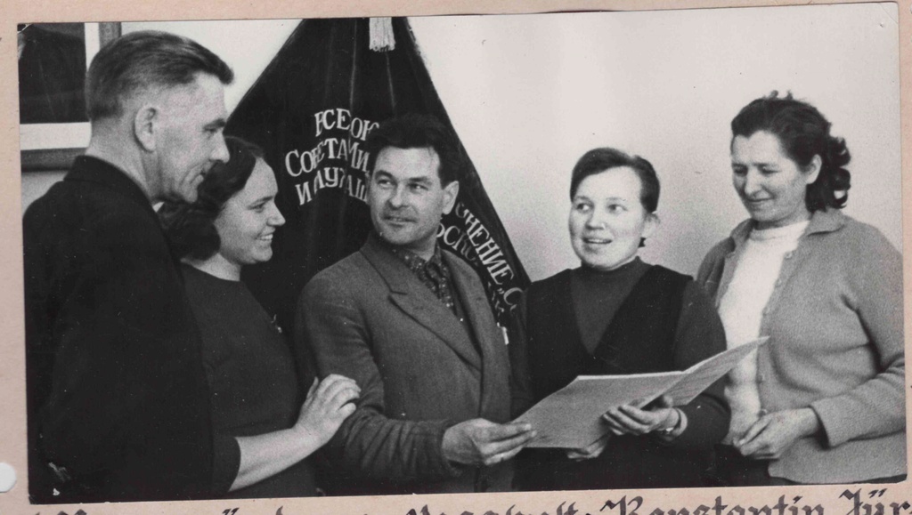 Partorg Konstantin Jürgens, Director of the Academy, Linda Tammann, Head of the Farm Department Valter Liivla, Secretary Elve Norkroos, Head of Economics Velda Nurges.