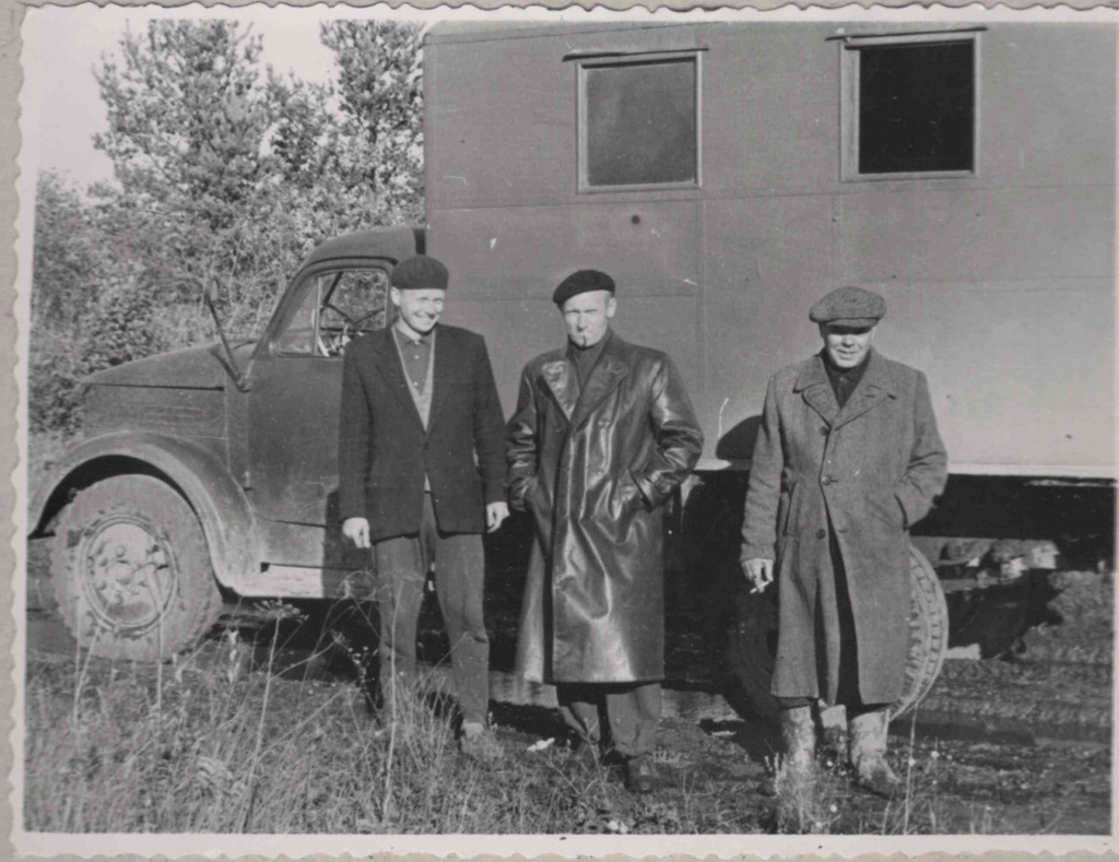 Three land repairers: from the right Villem Roos, Jaan Malm, Kulno Veeroja