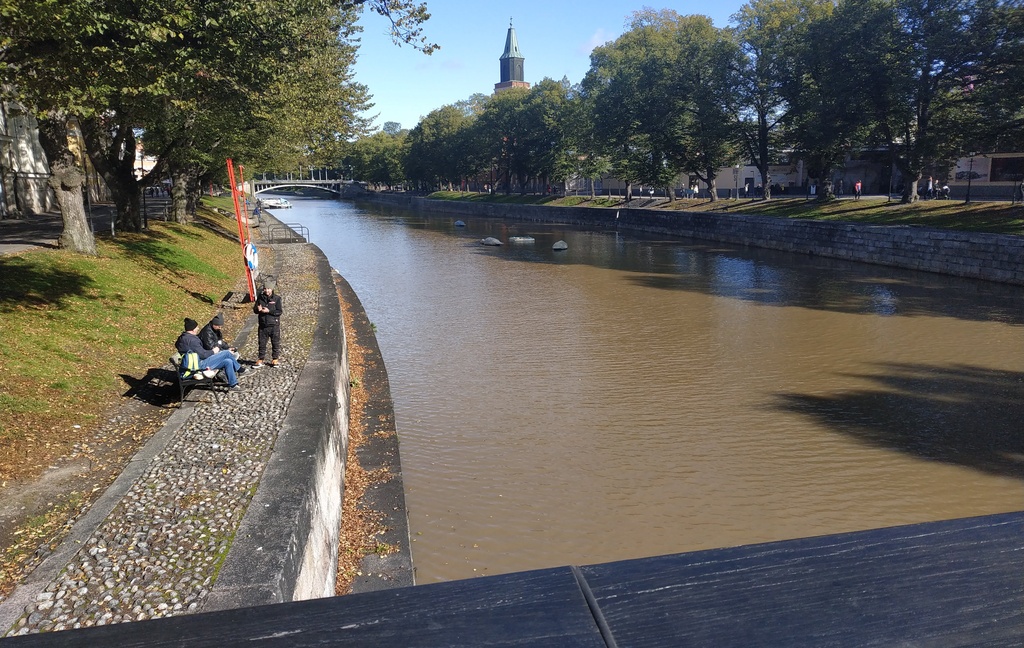 Postkaart: aurulaevad Turu kanalil rephoto