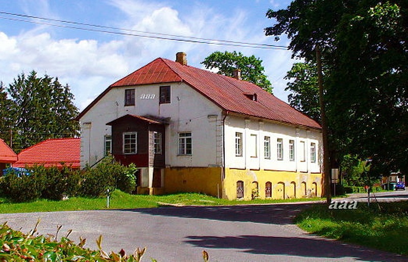 fotopostkaart, Paistu khk, Holstre vallamaja, u 1925 rephoto