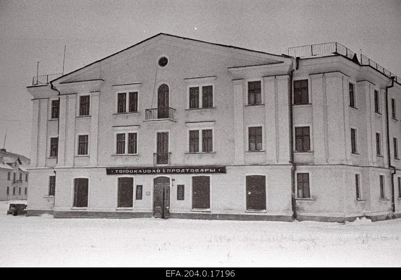View of the new 40-hour apartment in the socialist district of Kohtla-Järve.