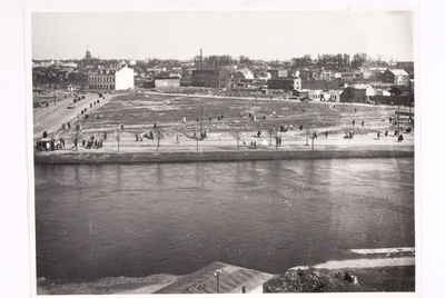View of the district of Emajõe by the market building. Tartu  similar photo