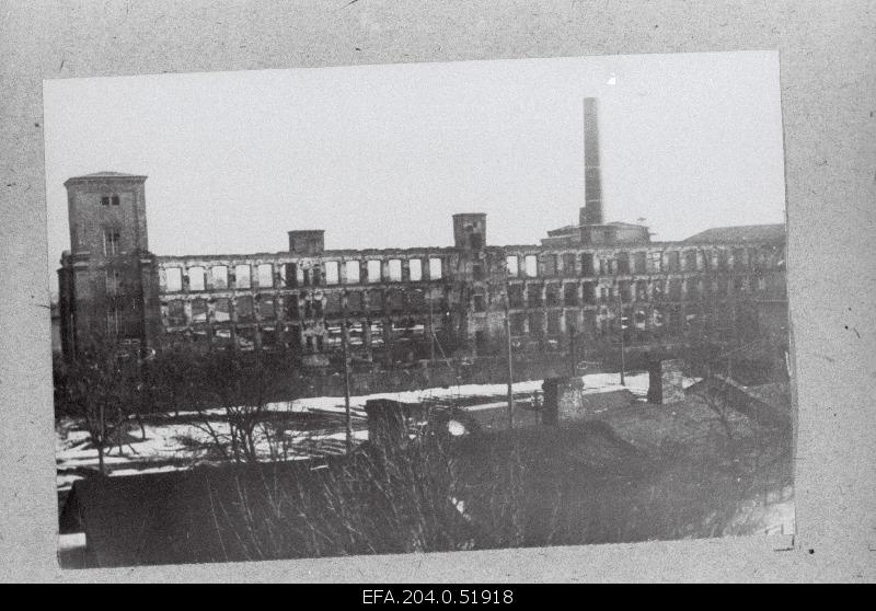 General view of the broken Baltic Cotton Factory.