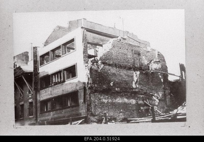 Broken cinema on Bi-Ba-Bo Viru Street.  similar photo