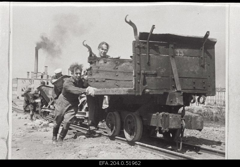 Reconstruction work in Tallinn.