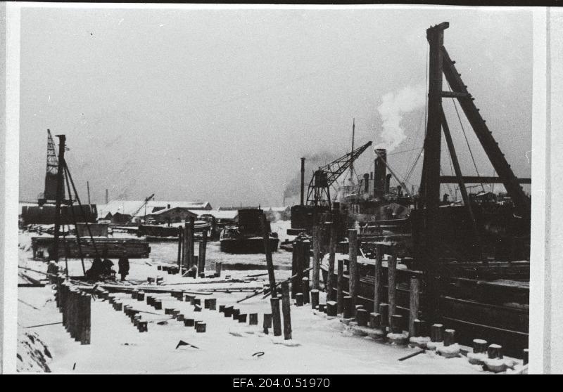 Part of the Tallinn Harbour during the rehabilitation period.