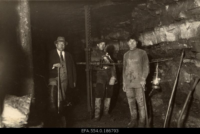 Coal mining of the state Põllustone industry Kukruse.