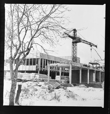 Negative.  From the construction of Haapsalu storehouse, view by Tallinn mnt. November 1973.a.
Photo: T.Coffee.  duplicate photo
