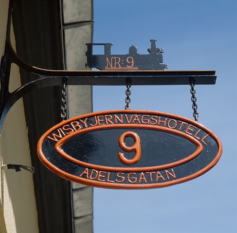 Visby innerstad. Wisby Jernvägshotell. Adelsgatan 9.