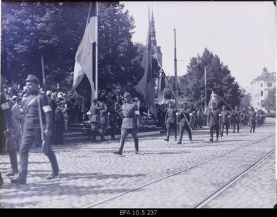 Defence allies in the parade organized in the honor of the king of Sweden Gustav V.  similar photo
