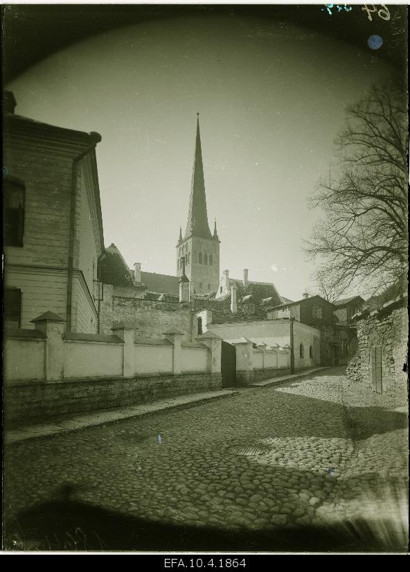 View of the Oleviste Church.