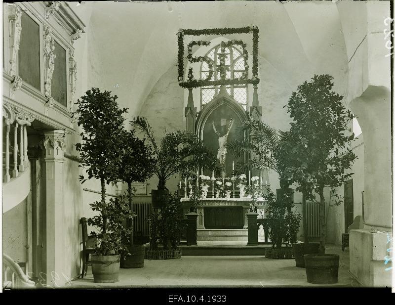 View on the altar of the Holy Spirit Church.