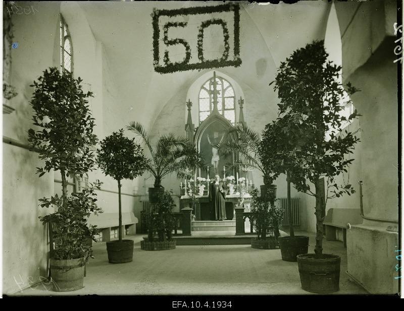 View on the ltar of the Holy Spirit Church.