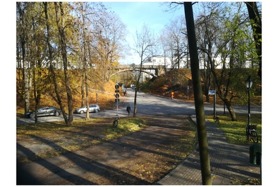 Tartu, bridge on Toomemägi, Aleksandro Primo Festive Opening rephoto