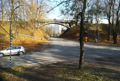 Tartu, bridge on Toomemägi, Aleksandro Primo Festive Opening rephoto