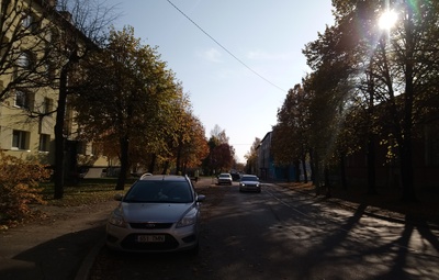 General Põdra Street (Pepler t): view from the Mary Church (best) towards Riga t. Tartu, 1920-1930. Photo e. Selleke. rephoto