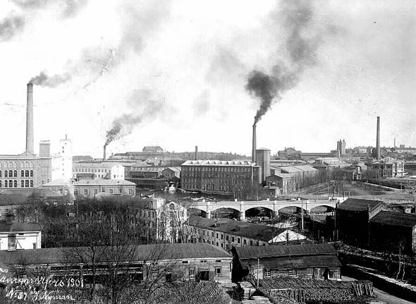 Factories in Tampere 1901 - Factories in Tampere in 1901