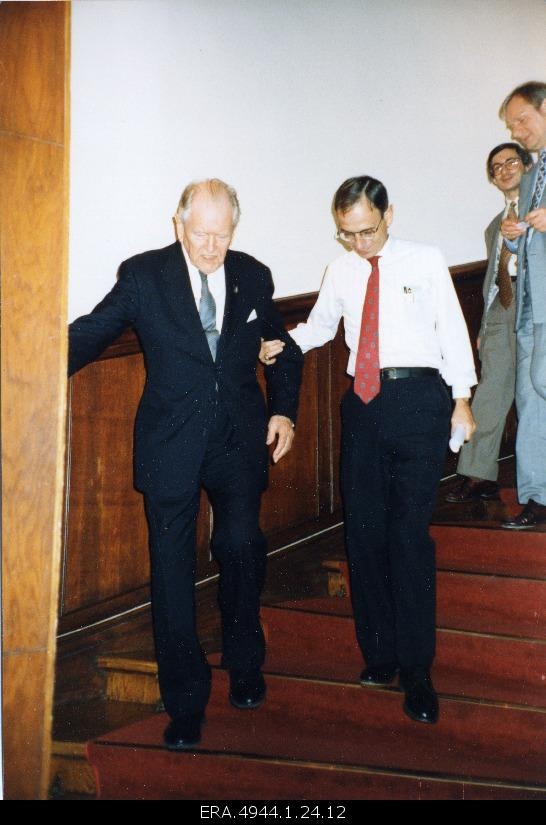 Ernst Jaakson in the Estonian Embassy in Riga.