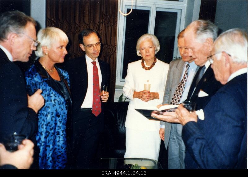 Ernst Jaakson in the Estonian Embassy in Riga.