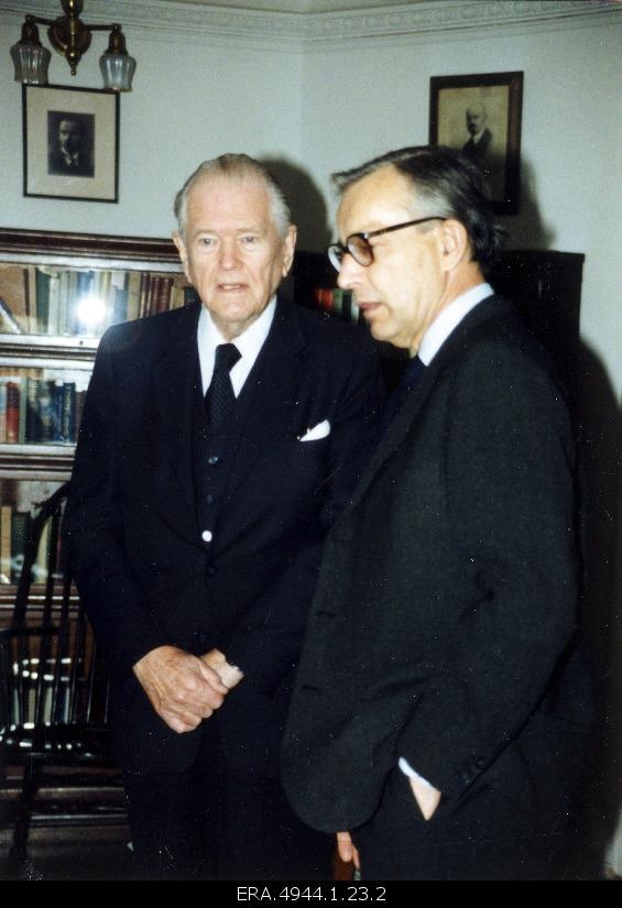Ernst Jaakson at the meeting of the Baltic representatives in Washington, DC.