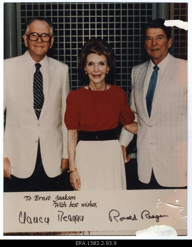 Ernst Jaakson with Ronald and Nancy Reagan