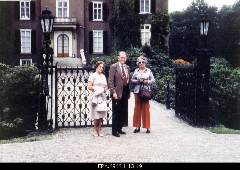 Photo of Ernst Jaakson, his wife and sister.