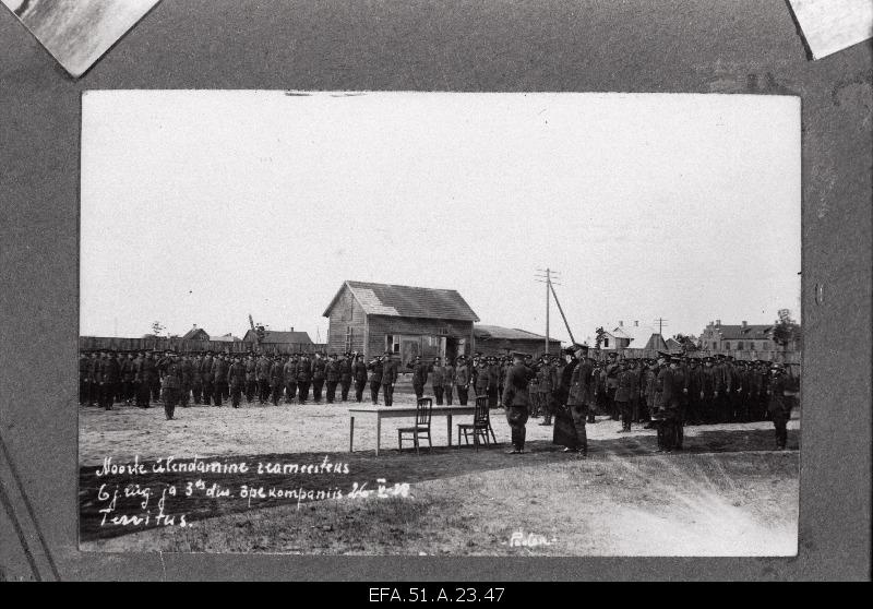 6. The Station of the Young Soldiers of the Field Army Regiment and Division 3rd Training Company as soldiers.