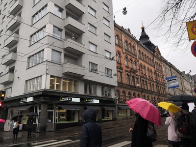 Unioninkatu 39.  - Liisankatu 29.  Unioninkatu  41, 43. rephoto