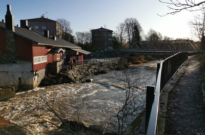 Vanhankaupunginkoski. Vanhankaupunginkosken itäinen haara. rephoto