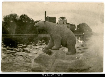 Roman Haavamägi-Espenberg shape "Jääkaru" on the beach of Haapsalu  similar photo