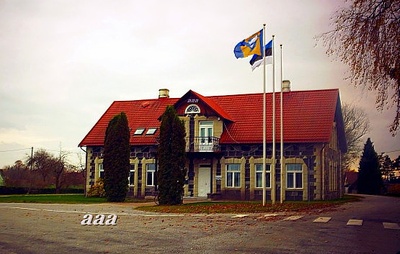 Anton Üksti kauplus Leisis rephoto