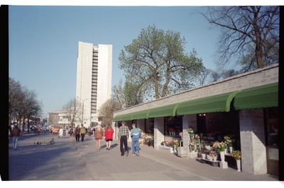 Flower shops on Viru Street in Tallinn  similar photo