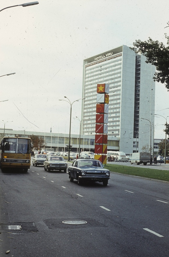 Viru hotel in Tallinn, view from Gonsiori tn. Architects Henno Sepmann, Mart Port