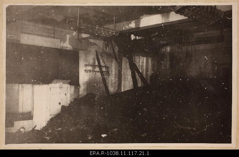 Fire at the main building of Tartu State University, University 18 - event date 21.12.1965. Auditoorium no. 5.