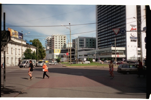 View from Viru Square to Narva Road in Tallinn