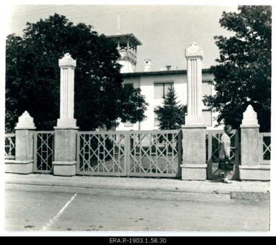 Main entrance to the Haapsalu Sanatorium (Pelzeri villa), designed by Roman Haavamägi-Espenberg  similar photo