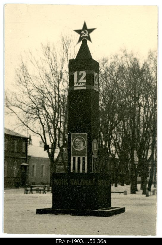 Election of the Supreme Council of the USSR (12.01.1941) advertisement in Haapsalu