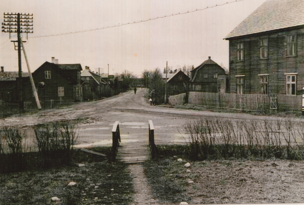 Vändra, old and Jaama tn crossroads, 1951