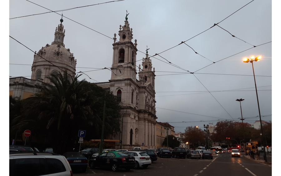 Largo e Basilica da Estrela com carro elétrico e ascensor - lang rephoto
