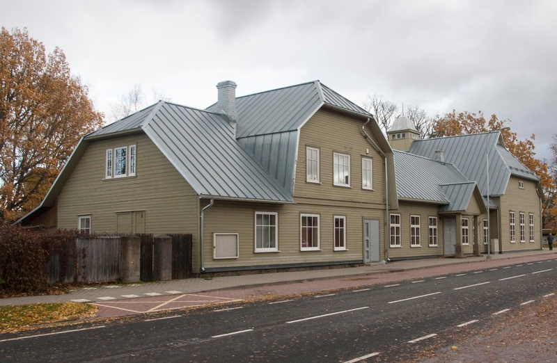 fotopostkaart, Kolga-Jaani khk, Kolga-Jaani, W. Reimanni nimeline rahvamaja, samas hoones Kolga-Jaani Ühispank, u 1935 rephoto