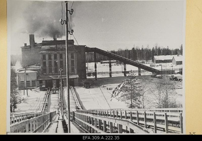 The building of the briquette factory of the combinate of Tootsi Turbabriquet.  similar photo