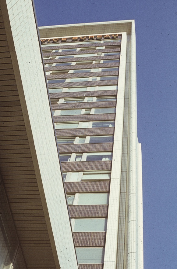 Hotel Viru, view up to the high block. Architects Henno Sepmann, Mart Port