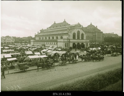 View of the Tallinn market.  similar photo