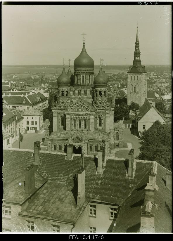 View from Toompea to the city.