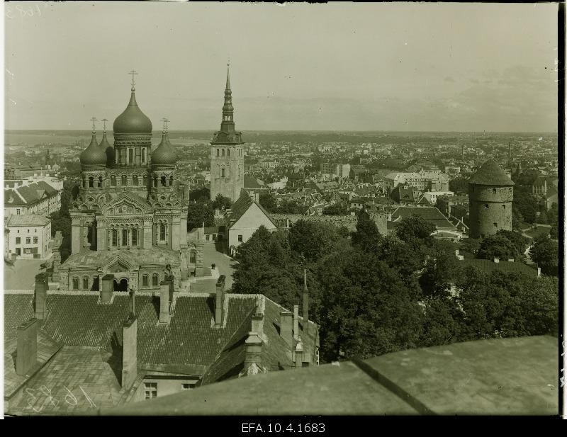View from Toompea to the city.