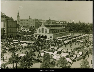 View of the Tallinn market.  similar photo