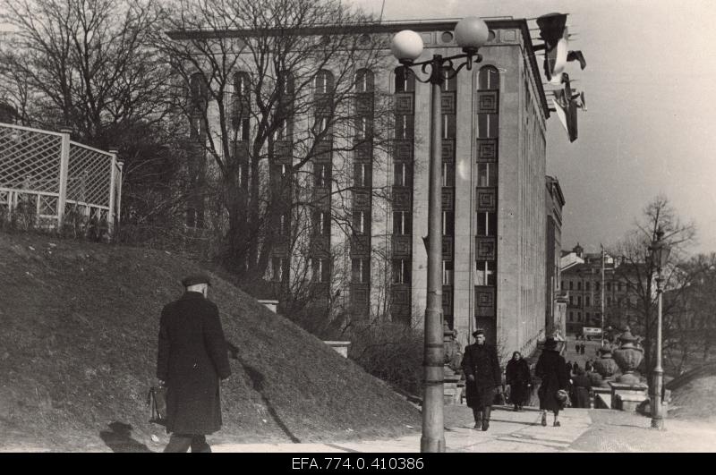 View from Harjumägi towards Mayer's stairs.