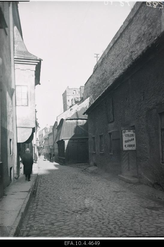 Street in the Old Town of Tallinn.