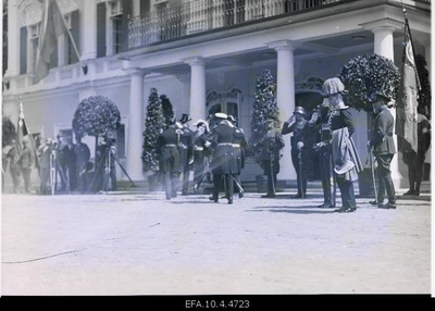 Guard in front of the castle of Kadrioru in the event of the arrival of the Swedish King Gustav V.  similar photo