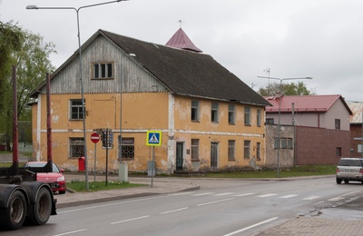 foto Halliste khk, Abja, Pärnu mnt, algkool u 1930 rephoto